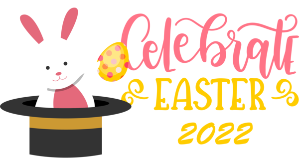 Transparent Easter Logo Education Line for Easter Day for Easter