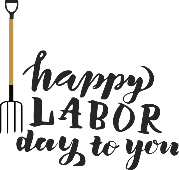 Transparent Labour Day Calligraphy Font Logo for Labor Day for Labour Day
