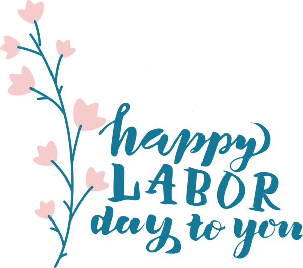 Transparent Labour Day Floral design Design Line for Labor Day for Labour Day
