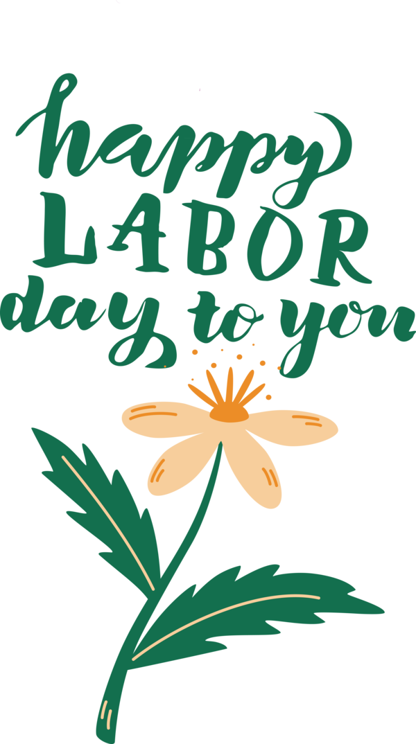 Transparent Labour Day Leaf Floral design Plant stem for Labor Day for Labour Day
