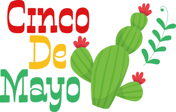 Transparent Cinco de mayo Flower Plant stem Vegetable for Fifth of May for Cinco De Mayo
