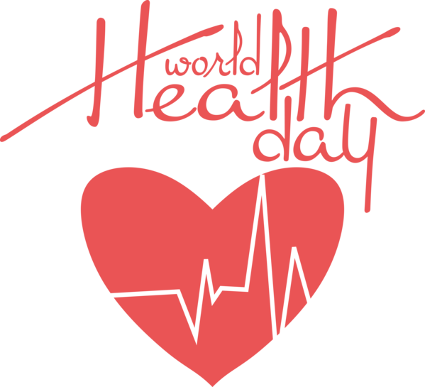Transparent World Health Day Heart Pulse Heart rate for Health Day for World Health Day
