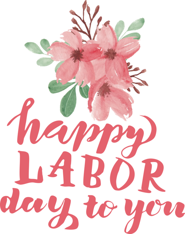 Transparent Labour Day Floral design Flower Design for Labor Day for Labour Day