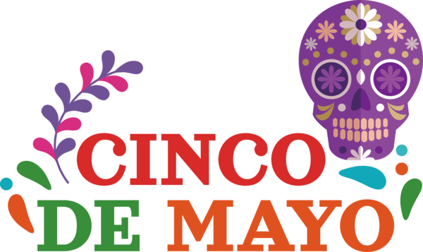 Transparent Cinco de mayo Design  Line for Fifth of May for Cinco De Mayo