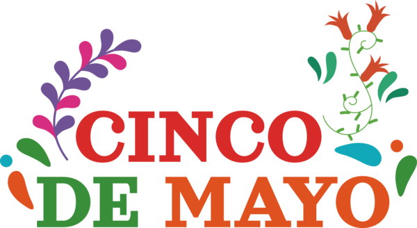 Transparent Cinco de mayo Boston Leaf Floral design for Fifth of May for Cinco De Mayo