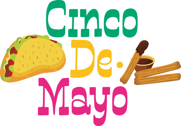 Transparent Cinco de mayo Junk food Fast food Logo for Fifth of May for Cinco De Mayo