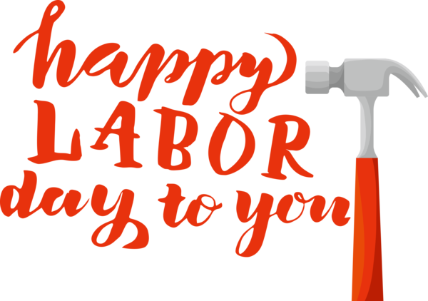 Transparent Labour Day Logo Line Signage for Labor Day for Labour Day
