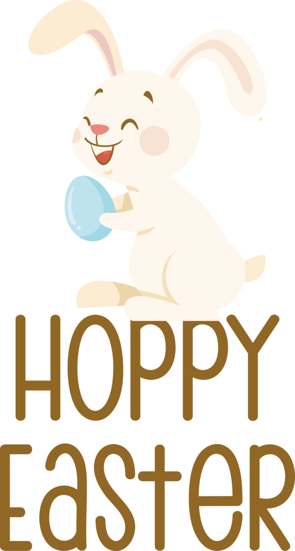 Transparent Easter Rabbit Easter Bunny Design for Easter Day for Easter