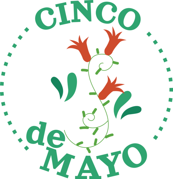 Transparent Cinco de mayo Cinco de Mayo Floral design Design for Fifth of May for Cinco De Mayo