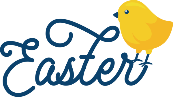 Transparent Easter Birds Logo Design for Easter Day for Easter