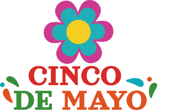 Transparent Cinco de mayo Cut flowers Design Floral design for Fifth of May for Cinco De Mayo