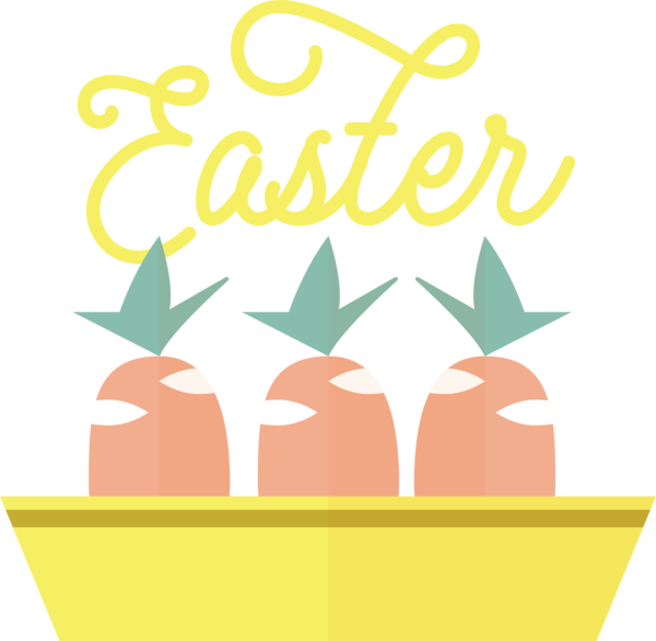Transparent Easter Birthday Design Drawing for Easter Day for Easter