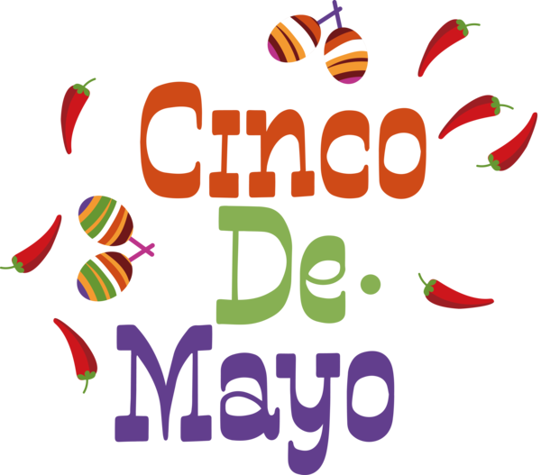 Transparent Cinco de mayo Logo Design Line for Fifth of May for Cinco De Mayo