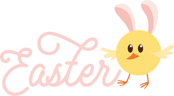 Transparent Easter Rabbit Easter Bunny Birds for Easter Day for Easter