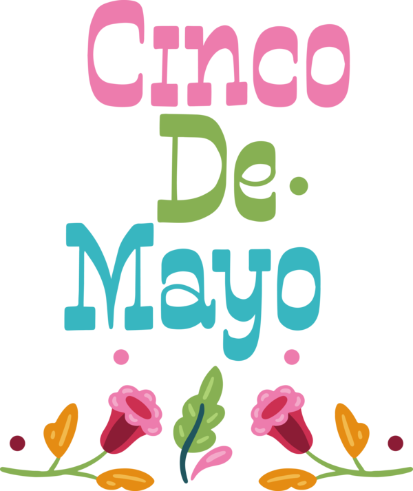 Transparent Cinco de mayo Floral design Flower Design for Fifth of May for Cinco De Mayo