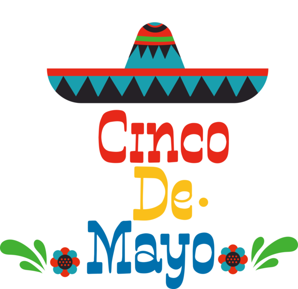 Transparent Cinco de mayo Drawing Design Logo for Fifth of May for Cinco De Mayo