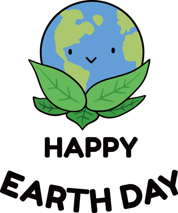 Transparent Earth Day Leaf Human Logo for Happy Earth Day for Earth Day