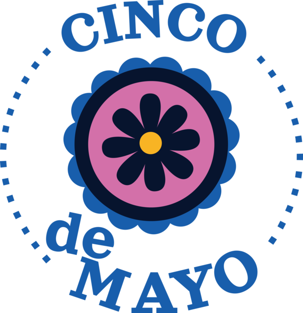 Transparent Cinco de mayo Logo Circle Design for Fifth of May for Cinco De Mayo