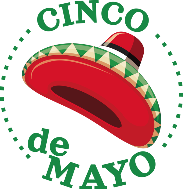 Transparent Cinco de mayo Logo Line Fruit for Fifth of May for Cinco De Mayo