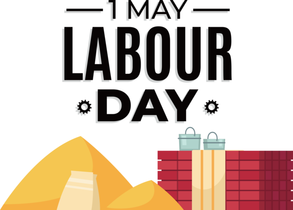 Transparent Labour Day Design Logo Font for Labor Day for Labour Day
