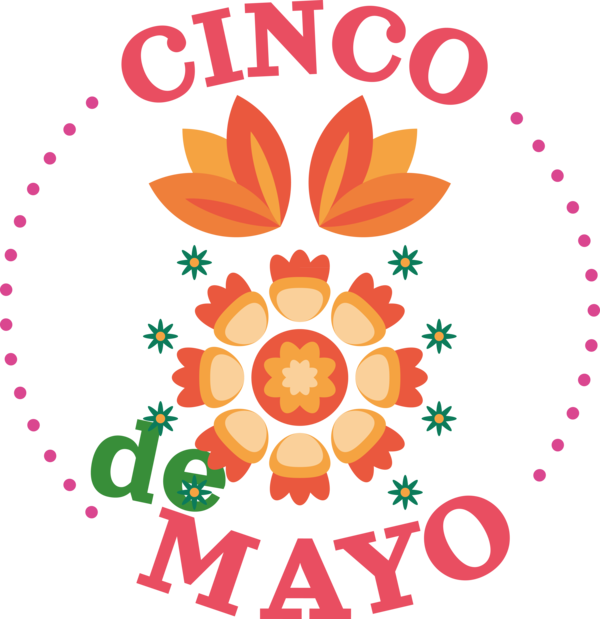 Transparent Cinco de mayo Flower Floral design Flower bouquet for Fifth of May for Cinco De Mayo