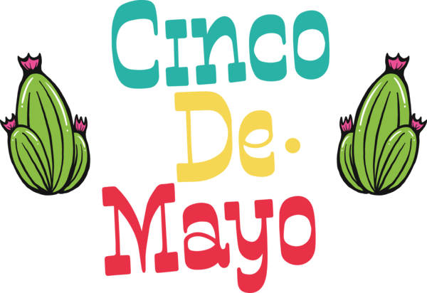 Transparent Cinco de mayo Flower Design Logo for Fifth of May for Cinco De Mayo
