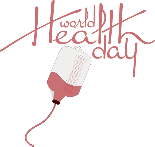 Transparent World Health Day Design Visual arts Calligraphy for Health Day for World Health Day
