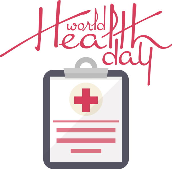 Transparent World Health Day Logo Font Line for Health Day for World Health Day