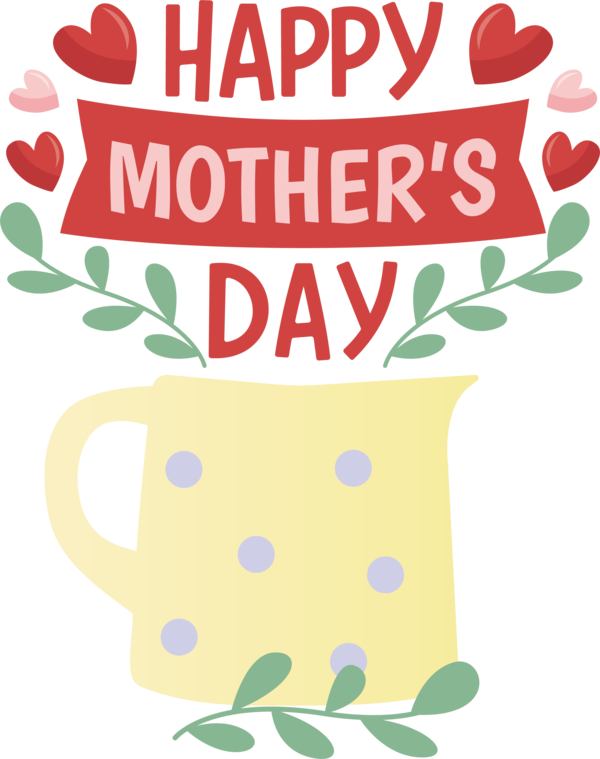 Transparent Mother's Day Coffee Coffee cup Design for Happy Mother's Day for Mothers Day