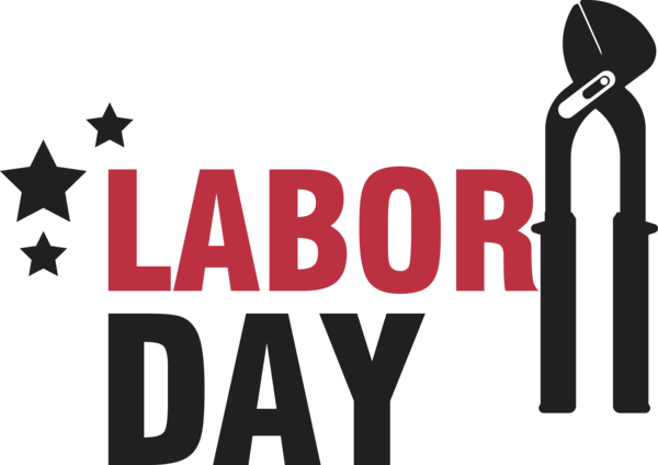 Transparent holidays Logo Font Design for Labor Day for Holidays