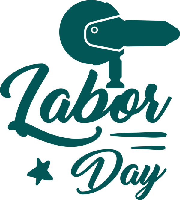 Transparent Labour Day Logo Green Teal for Labor Day for Labour Day