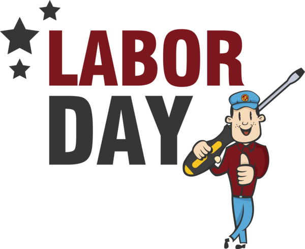 Transparent holidays Human Cartoon Logo for Labor Day for Holidays