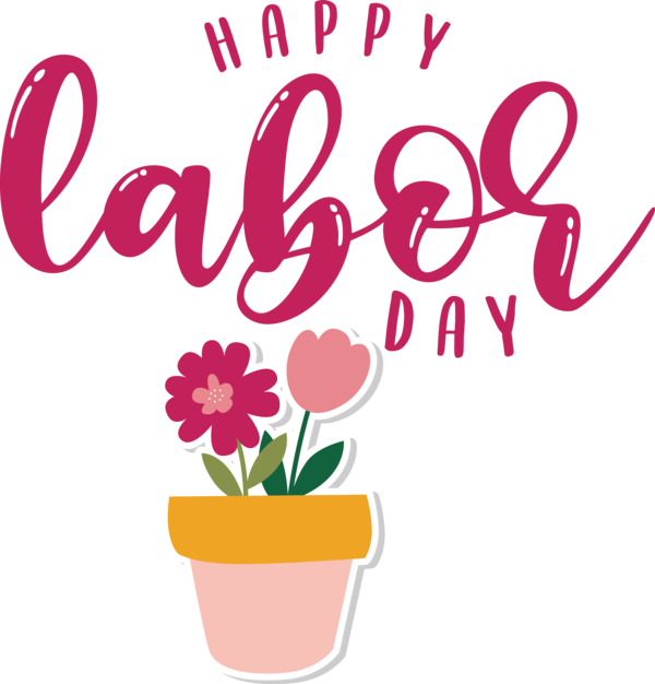 Transparent Labour Day Floral design Cut flowers Flowerpot for Labor Day for Labour Day