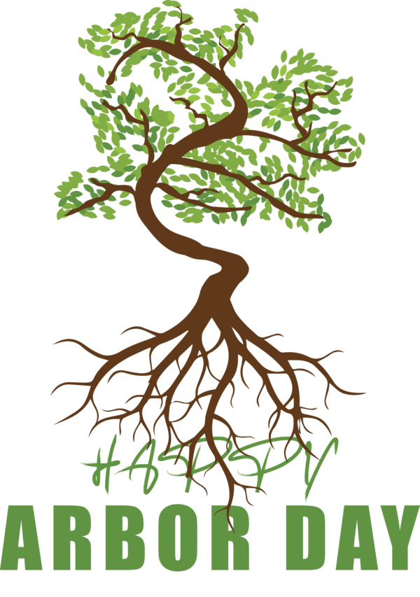 Transparent Arbor Day Mural Wall Mural Tree for Happy Arbor Day for Arbor Day