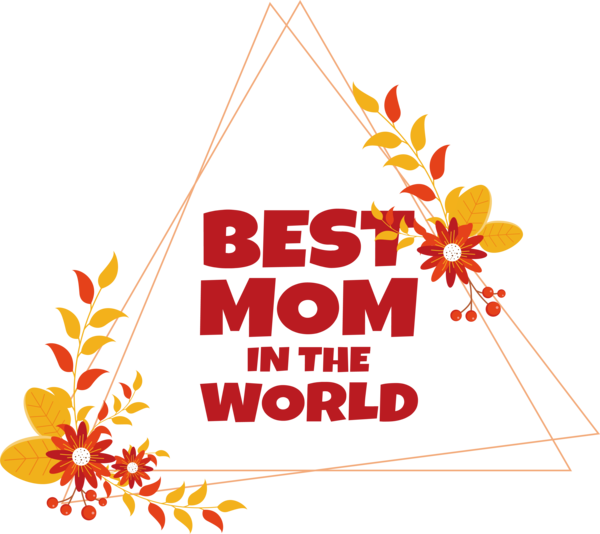Transparent Mother's Day Logo Line Text for Blessed Mom for Mothers Day