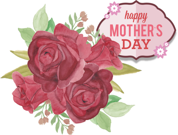 Transparent Mother's Day Flower bouquet Floral design Flower for Happy Mother's Day for Mothers Day