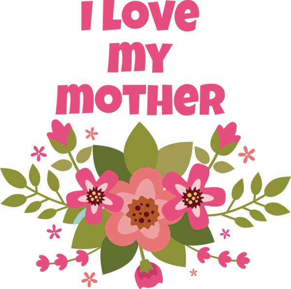 Transparent Mother's Day Flower Rose Petal for Love You Mom for Mothers Day