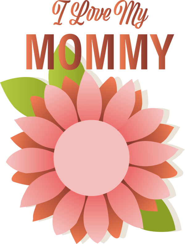 Transparent Mother's Day Design Floral design Visual arts for Love You Mom for Mothers Day