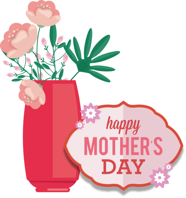 Transparent Mother's Day Clip Art for Fall Design Drawing for Happy Mother's Day for Mothers Day