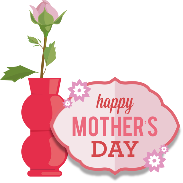Transparent Mother's Day Flower Floral design Flower bouquet for Happy Mother's Day for Mothers Day