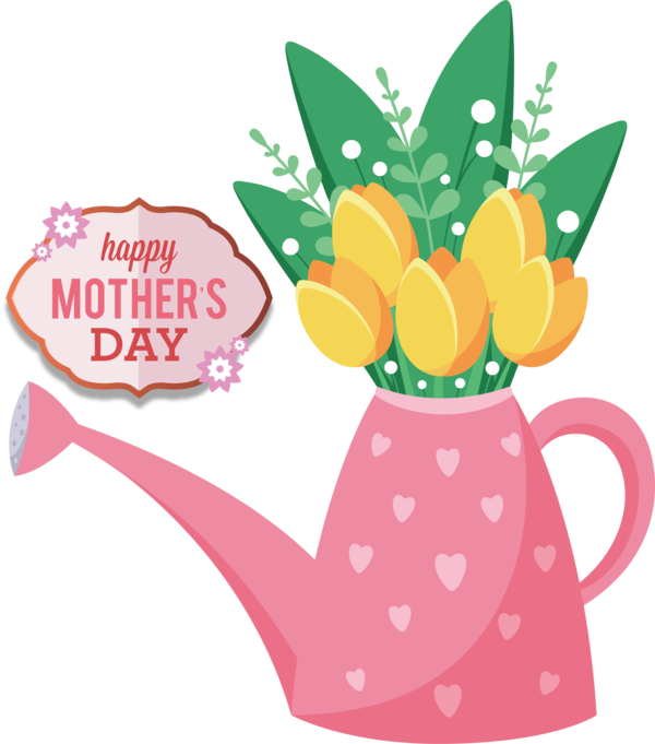 Transparent Mother's Day Logo Drawing Design for Happy Mother's Day for Mothers Day