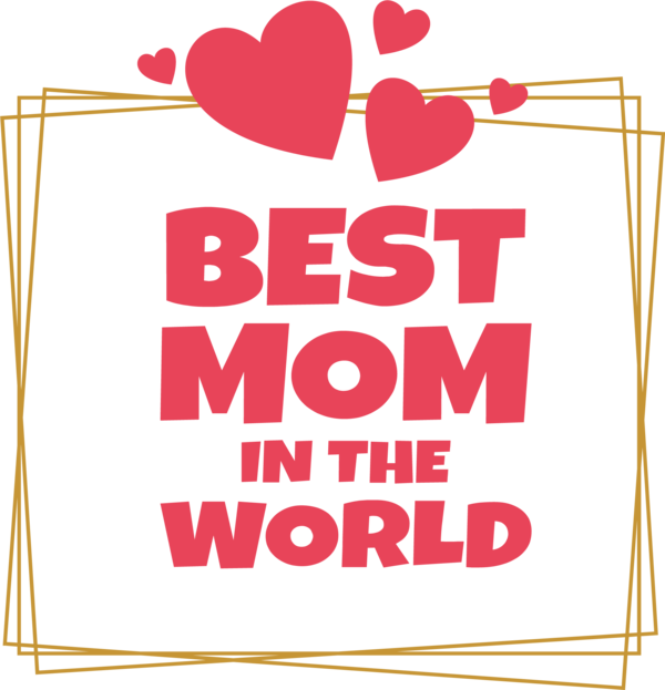 Transparent Mother's Day Human Design Text for Blessed Mom for Mothers Day