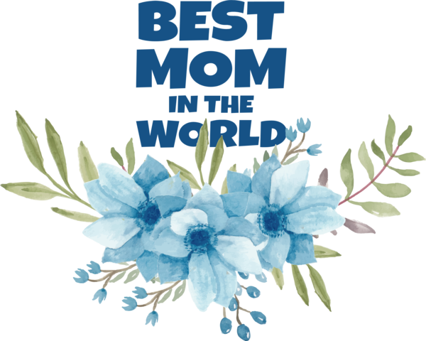 Transparent Mother's Day Flower Floral design Flower bouquet for Blessed Mom for Mothers Day