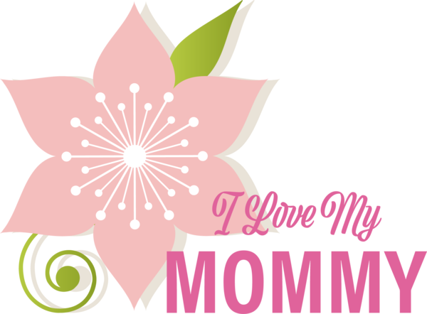 Transparent Mother's Day Floral design Design Leaf for Love You Mom for Mothers Day