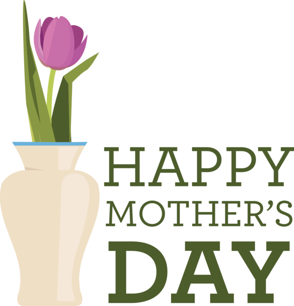 Transparent Mother's Day Cut flowers World Book Day Floral design for Happy Mother's Day for Mothers Day