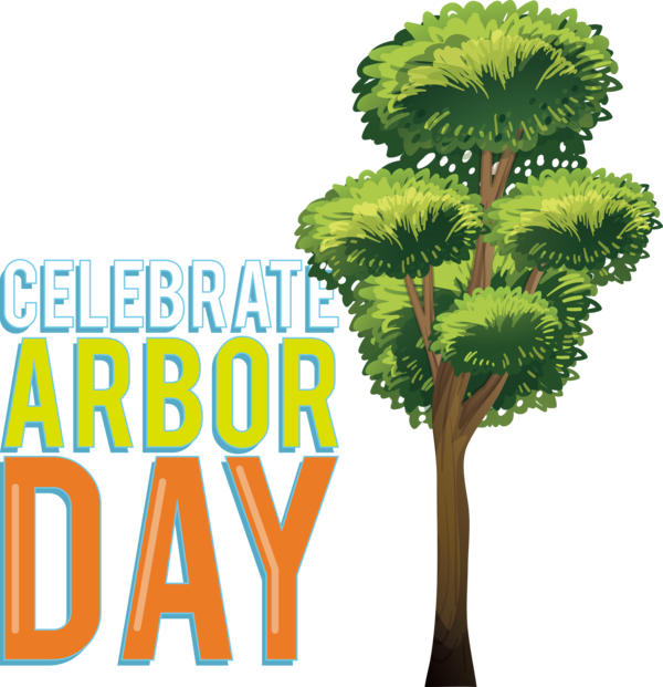 Transparent Arbor Day Tree Drawing Design for Happy Arbor Day for Arbor Day