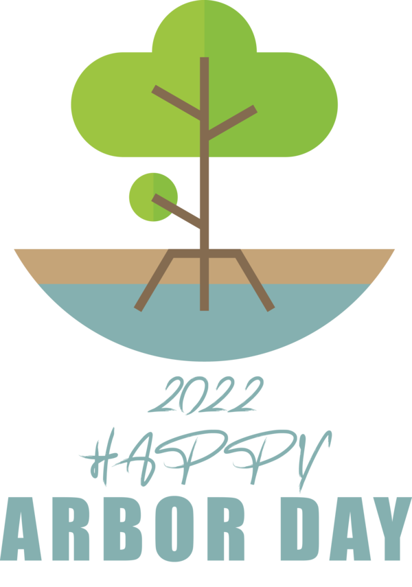 Transparent Arbor Day Leaf Design Plant stem for Happy Arbor Day for Arbor Day