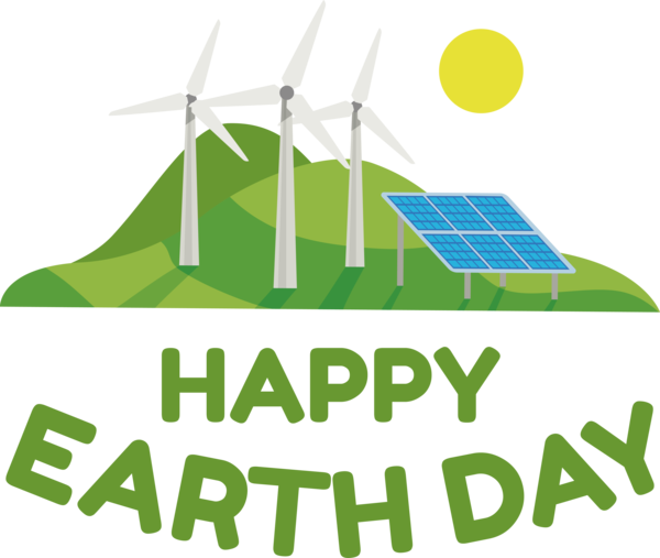 Transparent Earth Day Energy Logo Design for Happy Earth Day for Earth Day