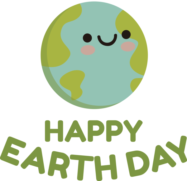 Transparent Earth Day Smiley Human Emoticon for Happy Earth Day for Earth Day