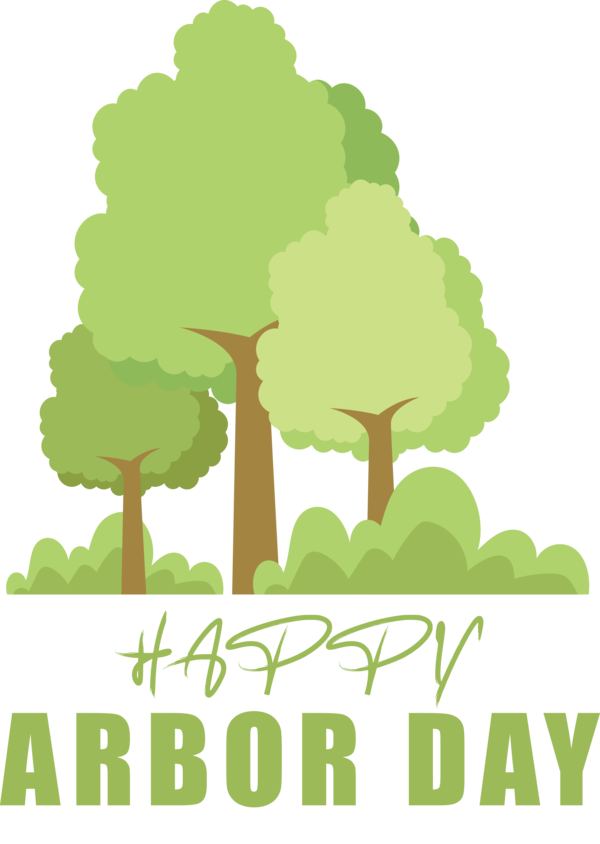 Transparent Arbor Day Tree Shrub Leaf for Happy Arbor Day for Arbor Day